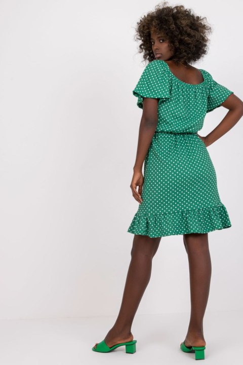 Sukienka Model RO-SK-ELB-2316.38X Green - Rue Paris Rue Paris Sukienka Model RO-SK-ELB-2316.38X Green - Rue Paris Rue Paris