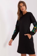 Sukienka Model RV-SK-8979.94P Black - Rue Paris Rue Paris Sukienka Model RV-SK-8979.94P Black - Rue Paris Rue Paris