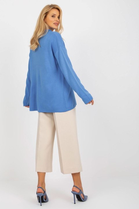 Sweter Damski Model LC-SW-2261.00P Blue - Rue Paris Rue Paris Sweter Damski Model LC-SW-2261.00P Blue - Rue Paris Rue Paris