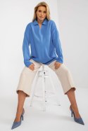 Sweter Damski Model LC-SW-2261.00P Blue - Rue Paris Rue Paris Sweter Damski Model LC-SW-2261.00P Blue - Rue Paris Rue Paris