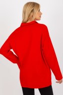 Sweter Damski Model LC-SW-2261.00P Red - Rue Paris Rue Paris Sweter Damski Model LC-SW-2261.00P Red - Rue Paris Rue Paris