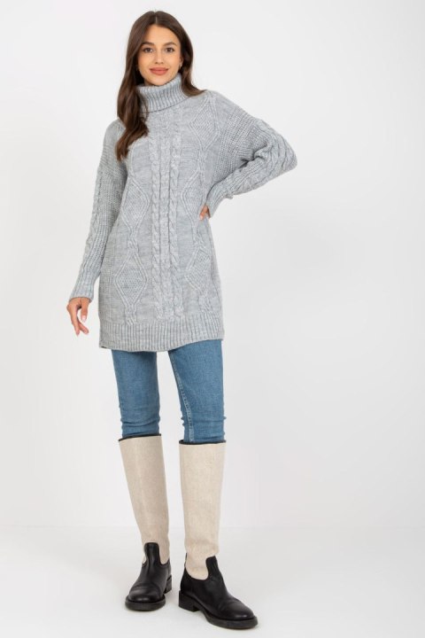Sweter Damski Model LC-SW-8015.25P Grey - Rue Paris Rue Paris Sweter Damski Model LC-SW-8015.25P Grey - Rue Paris Rue Paris