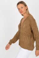 Sweter Damski Model LC-SW-8022.04P Dark Beige - Rue Paris Rue Paris Sweter Damski Model LC-SW-8022.04P Dark Beige - Rue Paris Rue Paris