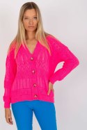 Sweter Damski Model LC-SW-8022.04P Fluo Pink - Rue Paris Rue Paris Sweter Damski Model LC-SW-8022.04P Fluo Pink - Rue Paris Rue Paris