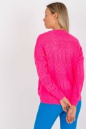 Sweter Damski Model LC-SW-8022.04P Fluo Pink - Rue Paris Rue Paris Sweter Damski Model LC-SW-8022.04P Fluo Pink - Rue Paris Rue Paris