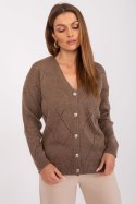 Sweter Damski Model LC-SW-A10-1.19P Brown - Rue Paris Rue Paris Sweter Damski Model LC-SW-A10-1.19P Brown - Rue Paris Rue Paris