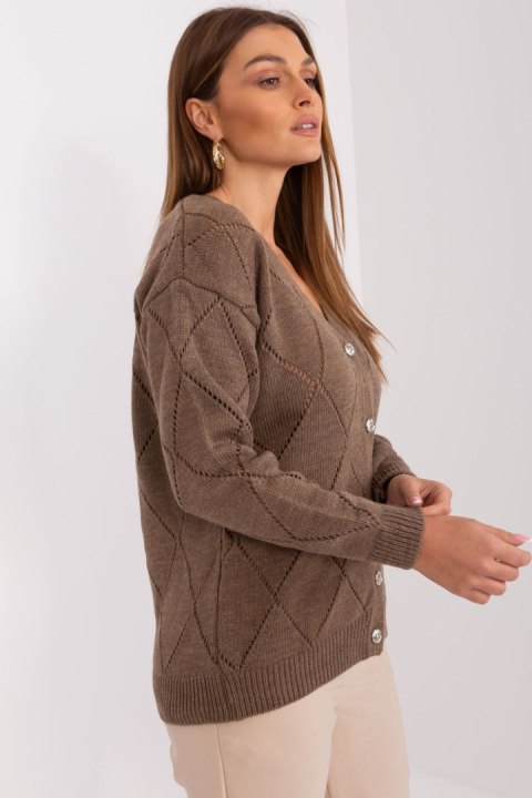 Sweter Damski Model LC-SW-A10-1.19P Brown - Rue Paris Rue Paris Sweter Damski Model LC-SW-A10-1.19P Brown - Rue Paris Rue Paris