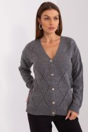 Sweter Damski Model LC-SW-A10-1.19P Dark Grey - Rue Paris Rue Paris Sweter Damski Model LC-SW-A10-1.19P Dark Grey - Rue Paris Rue Paris