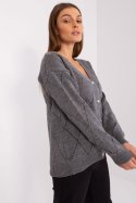 Sweter Damski Model LC-SW-A10-1.19P Dark Grey - Rue Paris Rue Paris Sweter Damski Model LC-SW-A10-1.19P Dark Grey - Rue Paris Rue Paris