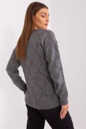 Sweter Damski Model LC-SW-A10-1.19P Dark Grey - Rue Paris Rue Paris Sweter Damski Model LC-SW-A10-1.19P Dark Grey - Rue Paris Rue Paris