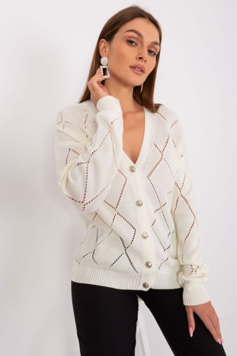 Sweter Damski Model LC-SW-A10-1.23X Ecru - Rue Paris Rue Paris
