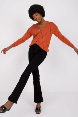 Sweter Damski Model LC-SW-A10.26X Dark Orange - Rue Paris Rue Paris