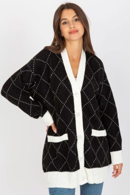 Sweter Kardigan Model LC-SW-0258.03P Black - Rue Paris Rue Paris