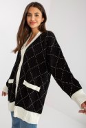 Sweter Kardigan Model LC-SW-0258.03P Black - Rue Paris Rue Paris Sweter Kardigan Model LC-SW-0258.03P Black - Rue Paris Rue Paris