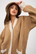 Sweter Kardigan Model LC-SW-0258.03P Camel - Rue Paris Rue Paris Sweter Kardigan Model LC-SW-0258.03P Camel - Rue Paris Rue Paris