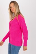 Sweter Kardigan Model LC-SW-0321.06X Fluo Pink - Rue Paris Rue Paris Sweter Kardigan Model LC-SW-0321.06X Fluo Pink - Rue Paris Rue Paris