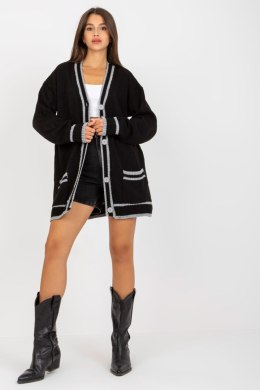 Sweter Kardigan Model LC-SW-0333.06X Black - Rue Paris Rue Paris