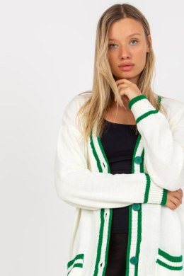 Sweter Kardigan Model LC-SW-0333.06X Ecru - Rue Paris Rue Paris