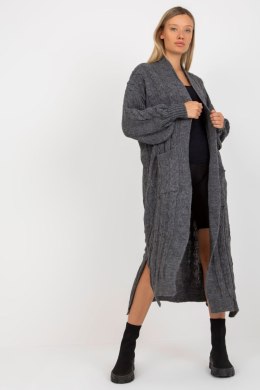 Sweter Kardigan Model LC-SW-8032.34P Dark Grey - Rue Paris Rue Paris