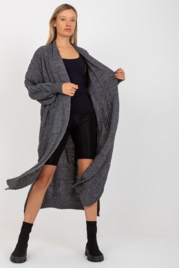 Sweter Kardigan Model LC-SW-8032.34P Dark Grey - Rue Paris Rue Paris