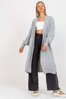 Sweter Kardigan Model LC-SW-8032.34P Grey - Rue Paris Rue Paris