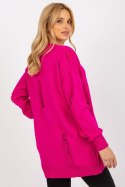 Sweter Kardigan Model LC-SW-8042.08X Fuksja - Rue Paris Rue Paris Sweter Kardigan Model LC-SW-8042.08X Fuksja - Rue Paris Rue Paris