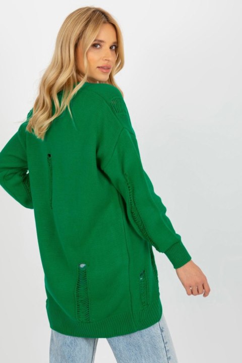 Sweter Kardigan Model LC-SW-8042.12X Green - Rue Paris Rue Paris Sweter Kardigan Model LC-SW-8042.12X Green - Rue Paris Rue Paris