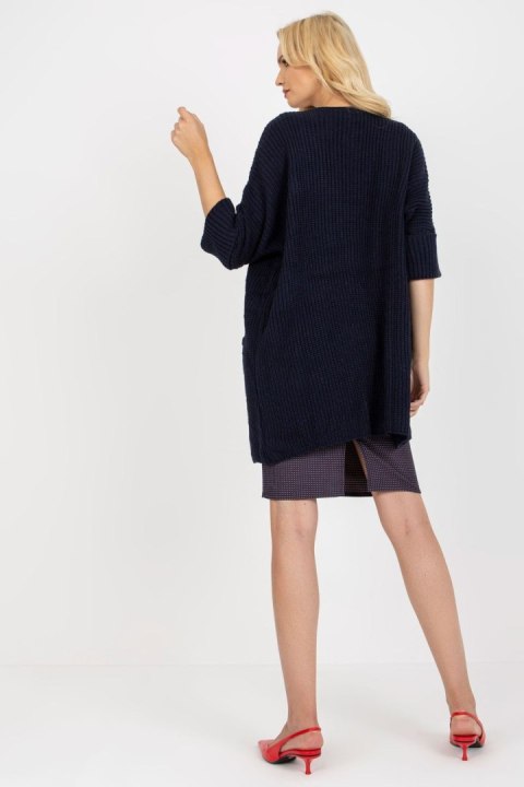 Sweter Kardigan Model LO-SW-LK-3002.98P Navy - Rue Paris Rue Paris Sweter Kardigan Model LO-SW-LK-3002.98P Navy - Rue Paris Rue Paris