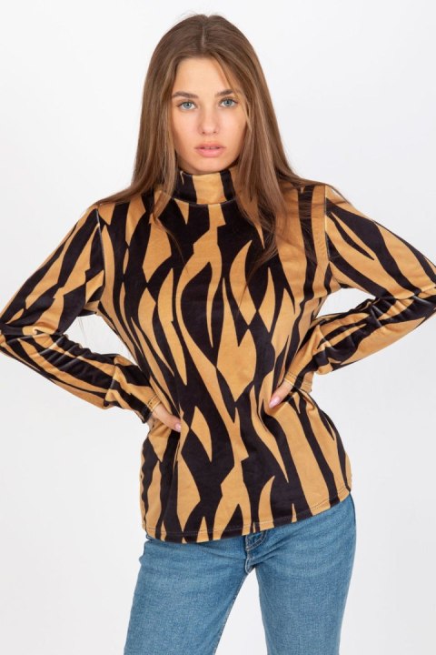 Bluzka Model RP-BZ-8187-1.02X Camel - Rue Paris Rue Paris Bluzka Model RP-BZ-8187-1.02X Camel - Rue Paris Rue Paris