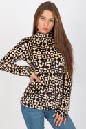 Bluzka Model RP-BZ-8187-2.06 Black/Beige - Rue Paris Rue Paris Bluzka Model RP-BZ-8187-2.06 Black/Beige - Rue Paris Rue Paris
