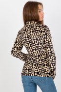 Bluzka Model RP-BZ-8187-2.06 Black/Beige - Rue Paris Rue Paris Bluzka Model RP-BZ-8187-2.06 Black/Beige - Rue Paris Rue Paris