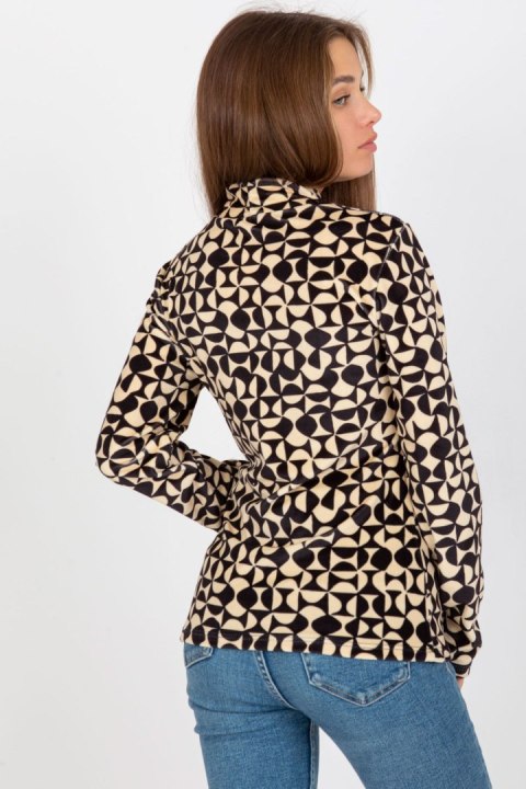 Bluzka Model RP-BZ-8187-2.06 Black/Beige - Rue Paris Rue Paris Bluzka Model RP-BZ-8187-2.06 Black/Beige - Rue Paris Rue Paris