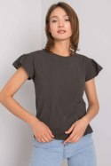 Bluzka Model RV-BZ-6724.69 Dark Khaki - Rue Paris Rue Paris Bluzka Model RV-BZ-6724.69 Dark Khaki - Rue Paris Rue Paris