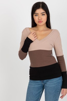Bluzka Model RV-BZ-8429.31P Black/Beige - Rue Paris Rue Paris