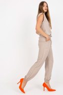 Spodnie Komplet Model CA-KMPL-6303.09X Beige - Rue Paris Rue Paris Spodnie Komplet Model CA-KMPL-6303.09X Beige - Rue Paris Rue Paris