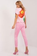 Spodnie Komplet Model DHJ-KMPL-8899-1.04 Light Pink - Rue Paris Rue Paris Spodnie Komplet Model DHJ-KMPL-8899-1.04 Light Pink - Rue Paris Rue Paris