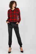 Spodnie Komplet Model RP-KMPL-8190-6.26X Black/Red - Rue Paris Rue Paris Spodnie Komplet Model RP-KMPL-8190-6.26X Black/Red - Rue Paris Rue Paris