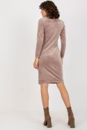 Sukienka Model RP-SK-8207.13X Dark Beige - Rue Paris Rue Paris Sukienka Model RP-SK-8207.13X Dark Beige - Rue Paris Rue Paris