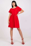 Sukienka Model RV-SK-5672.03P Red - Rue Paris Rue Paris Sukienka Model RV-SK-5672.03P Red - Rue Paris Rue Paris