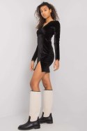Sukienka Model RV-SK-7343.29X Black - Rue Paris Rue Paris Sukienka Model RV-SK-7343.29X Black - Rue Paris Rue Paris