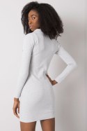 Sukienka Model RV-SK-7435.38 Light Grey - Rue Paris Rue Paris Sukienka Model RV-SK-7435.38 Light Grey - Rue Paris Rue Paris