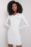Sukienka Model RV-SK-7435.38 Light Grey - Rue Paris Rue Paris Sukienka Model RV-SK-7435.38 Light Grey - Rue Paris Rue Paris