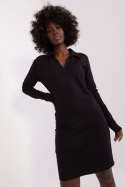 Sukienka Model RV-SK-8068.60P Black - Rue Paris Rue Paris Sukienka Model RV-SK-8068.60P Black - Rue Paris Rue Paris