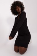 Sukienka Model RV-SK-8068.60P Black - Rue Paris Rue Paris Sukienka Model RV-SK-8068.60P Black - Rue Paris Rue Paris