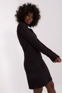 Sukienka Model RV-SK-8068.60P Black - Rue Paris Rue Paris Sukienka Model RV-SK-8068.60P Black - Rue Paris Rue Paris