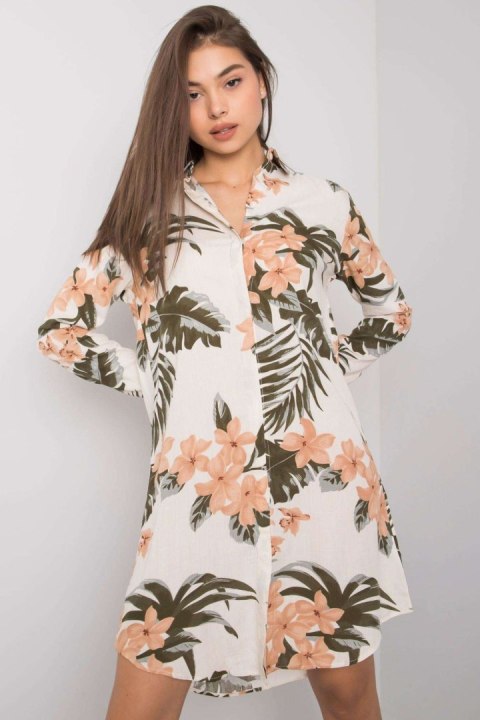 Sukienka Model TO-KS-1120-9.26 Light Beige - Rue Paris Rue Paris Sukienka Model TO-KS-1120-9.26 Light Beige - Rue Paris Rue Paris