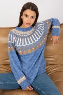 Sweter Damski Model LC-SW-0342.06X Blue - Rue Paris Rue Paris Sweter Damski Model LC-SW-0342.06X Blue - Rue Paris Rue Paris