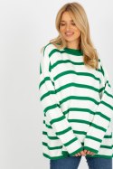 Sweter Damski Model LC-SW-2212.97P Dark Green - Rue Paris Rue Paris Sweter Damski Model LC-SW-2212.97P Dark Green - Rue Paris Rue Paris