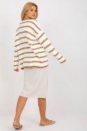 Sweter Damski Model LC-SW-2212.97P Light Brown - Rue Paris Rue Paris Sweter Damski Model LC-SW-2212.97P Light Brown - Rue Paris Rue Paris
