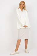 Sweter Damski Model LC-SW-2261.00P Ecru - Rue Paris Rue Paris Sweter Damski Model LC-SW-2261.00P Ecru - Rue Paris Rue Paris
